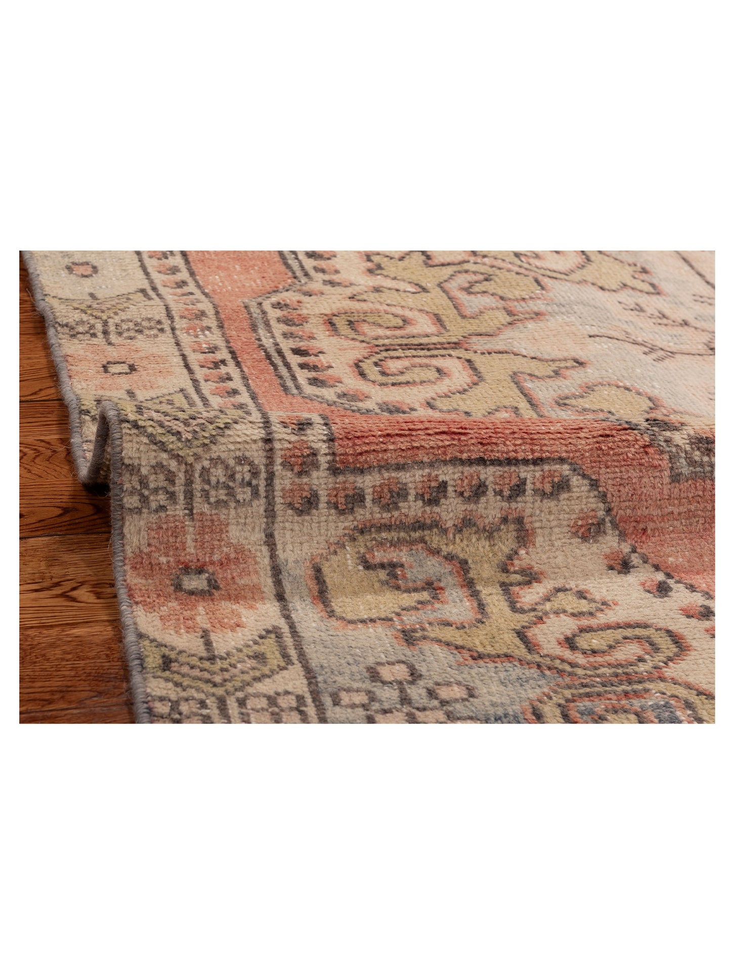 Nomadra Pink Beige 4.4x6.11 Hand Knotted Rug