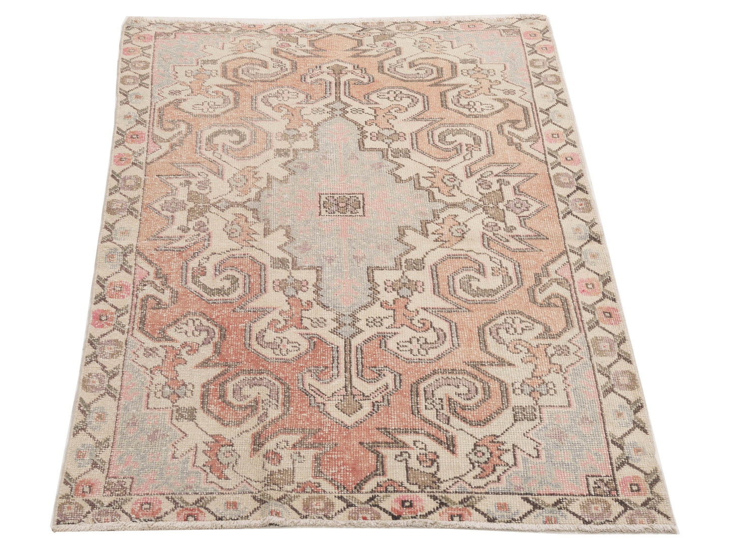 Nomadra Pink Beige 4.6x7.5 Hand Knotted Rug