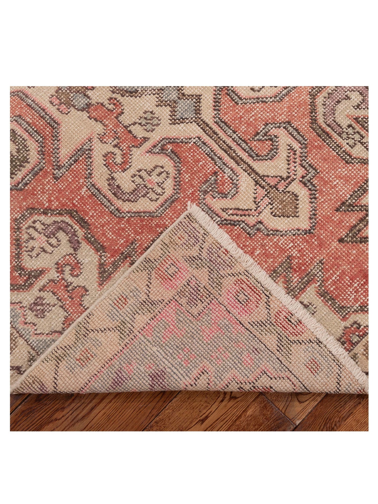 Nomadra Pink Beige 4.6x7.5 Hand Knotted Rug