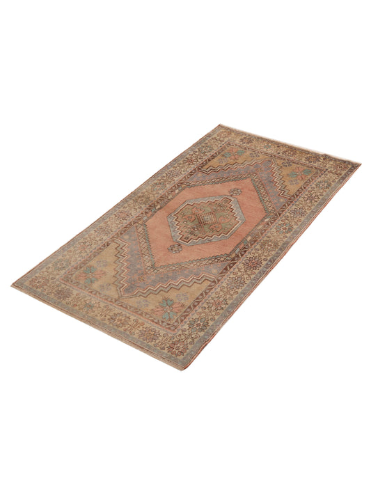 Nomadra Pink Gold 3.10x7 Hand Knotted Rug