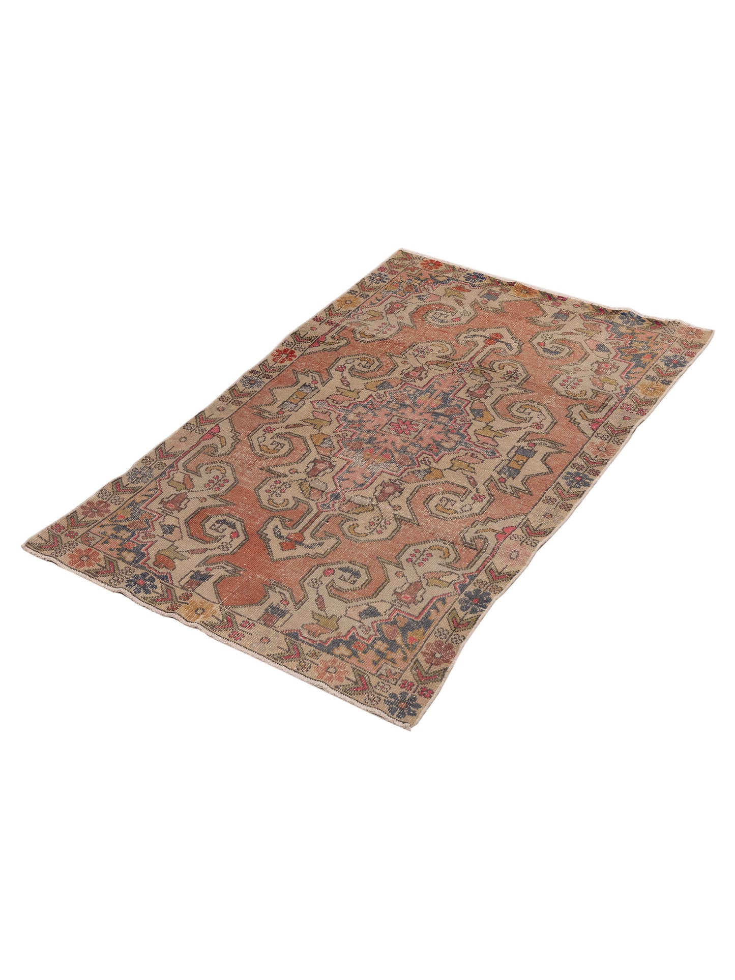 Nomadra Rust Beige 4.5x7 Hand Knotted Rug