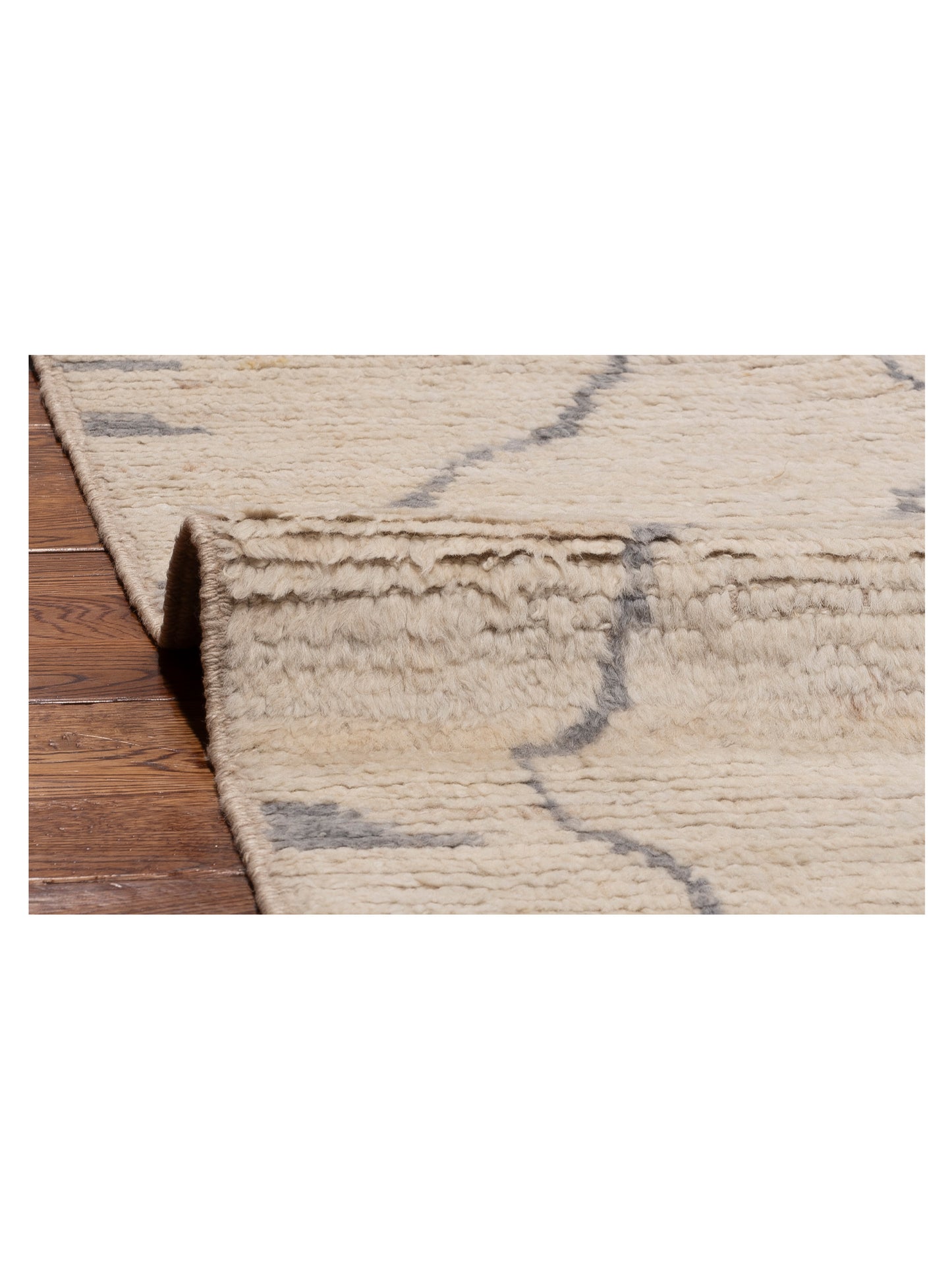 Baskra Ivory 12.3x15.6 Hand Knotted Rug