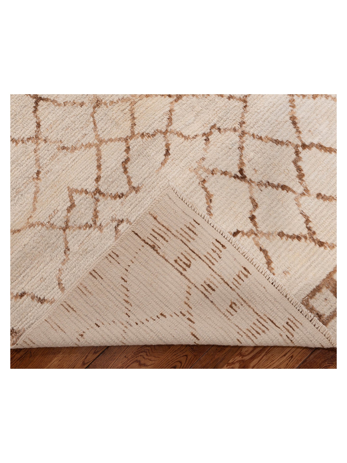 Baskra Ivory 9.2x12.2 Hand Knotted Rug