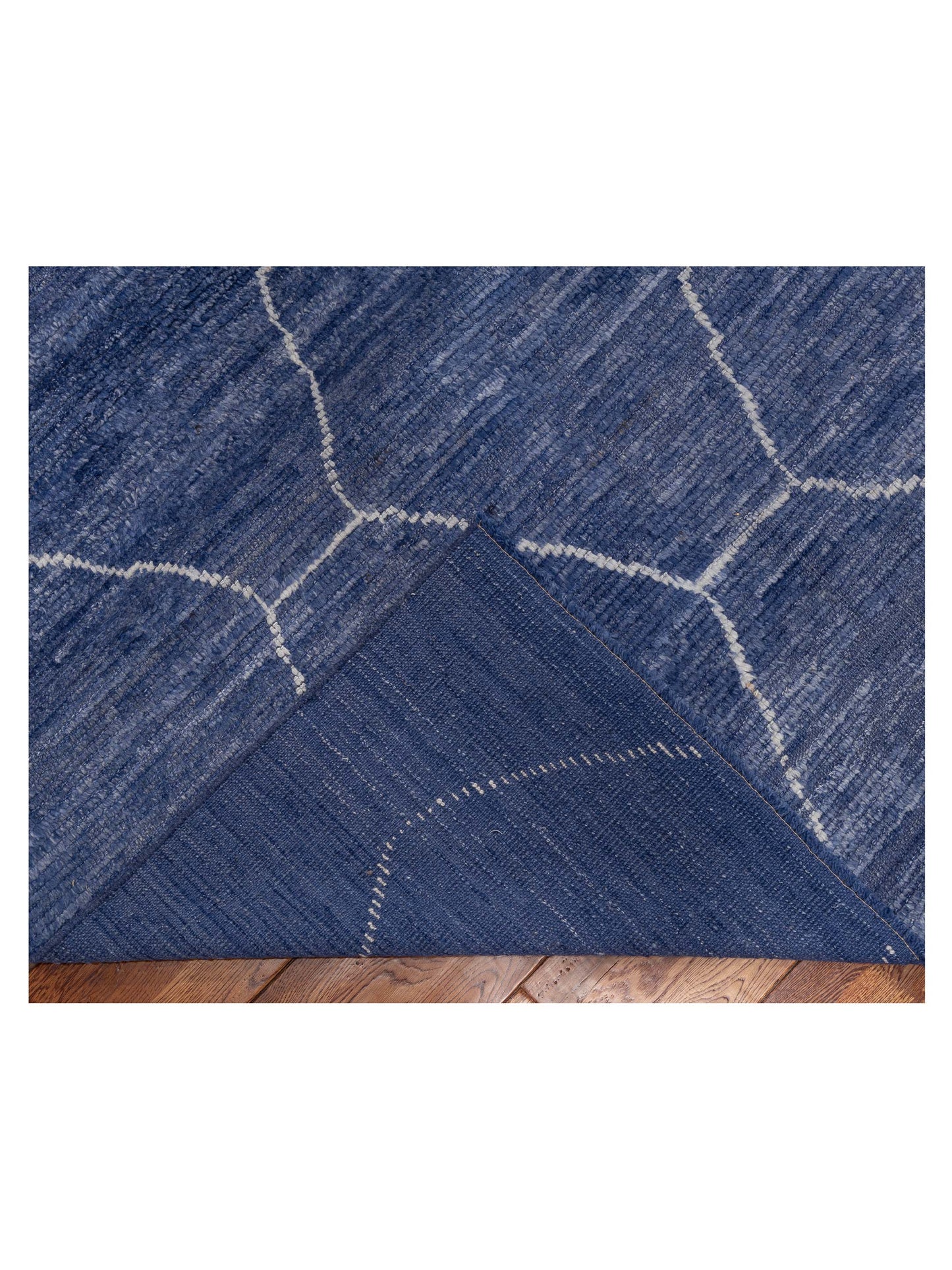 Baskra Jean Blue 11.4x15.3 Hand Knotted Rug