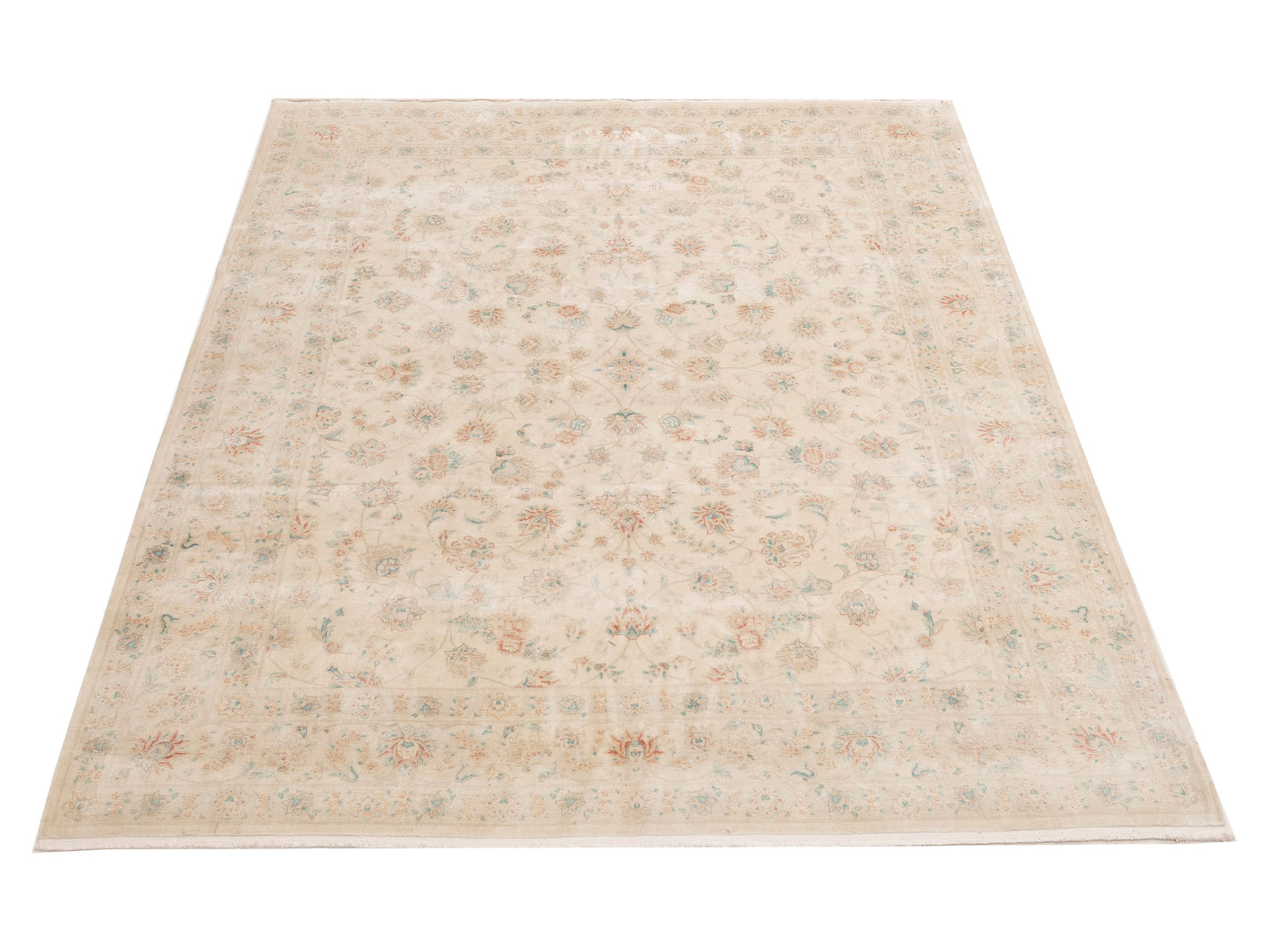 Artalya Ivory Ivory 7.10x9.7 Hand Knotted Rug