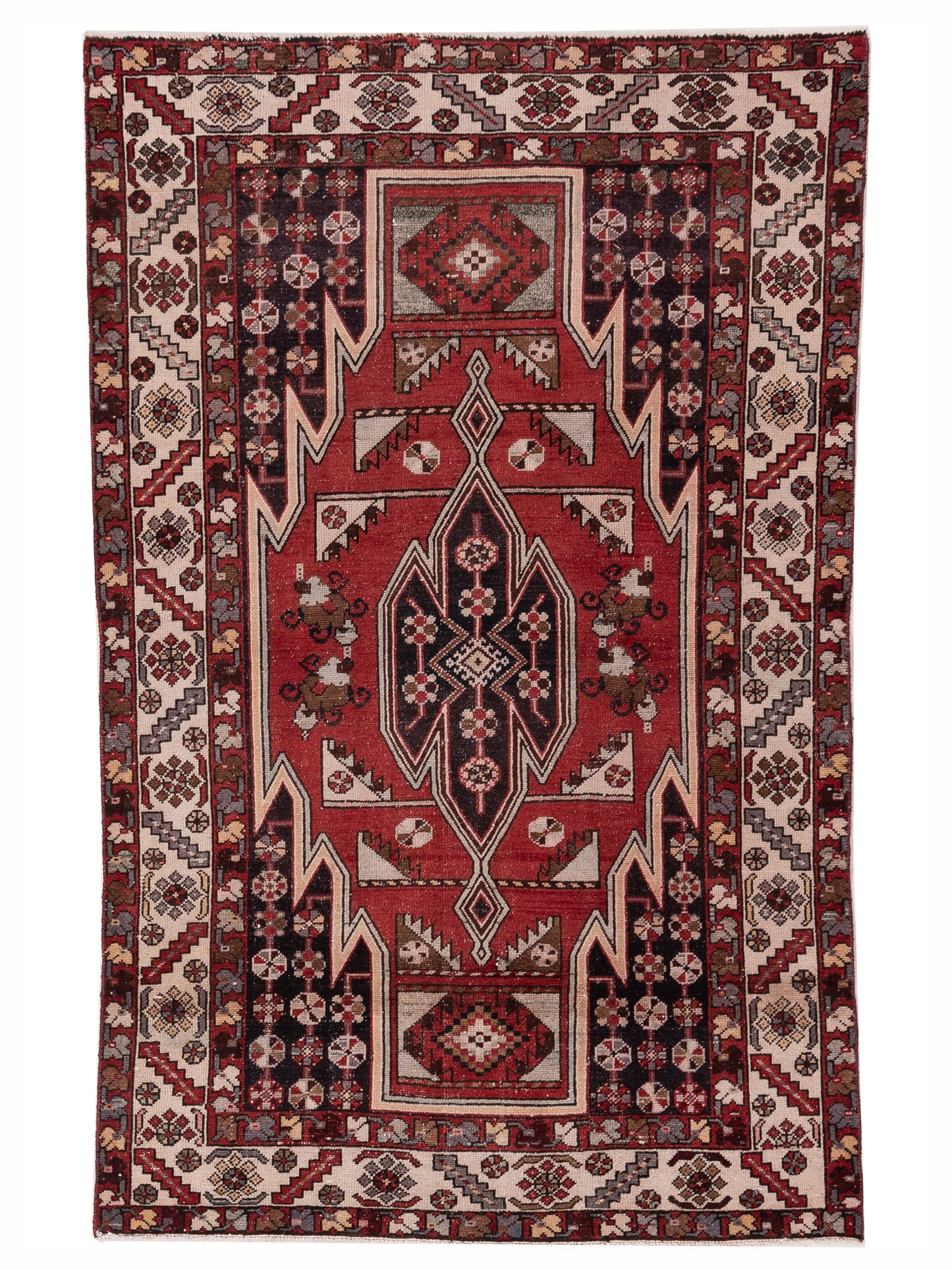 Pasha Antique Heirloom  Red Ivory Transitional