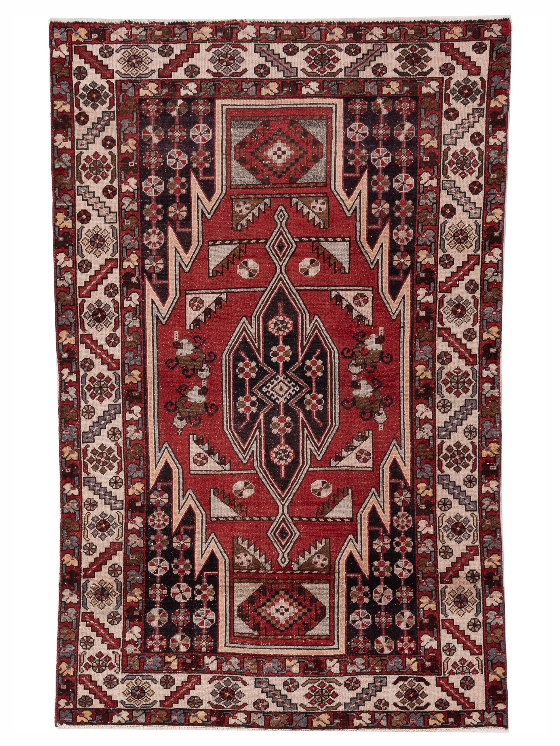 Pasha Antique Heirloom  Red Ivory Transitional