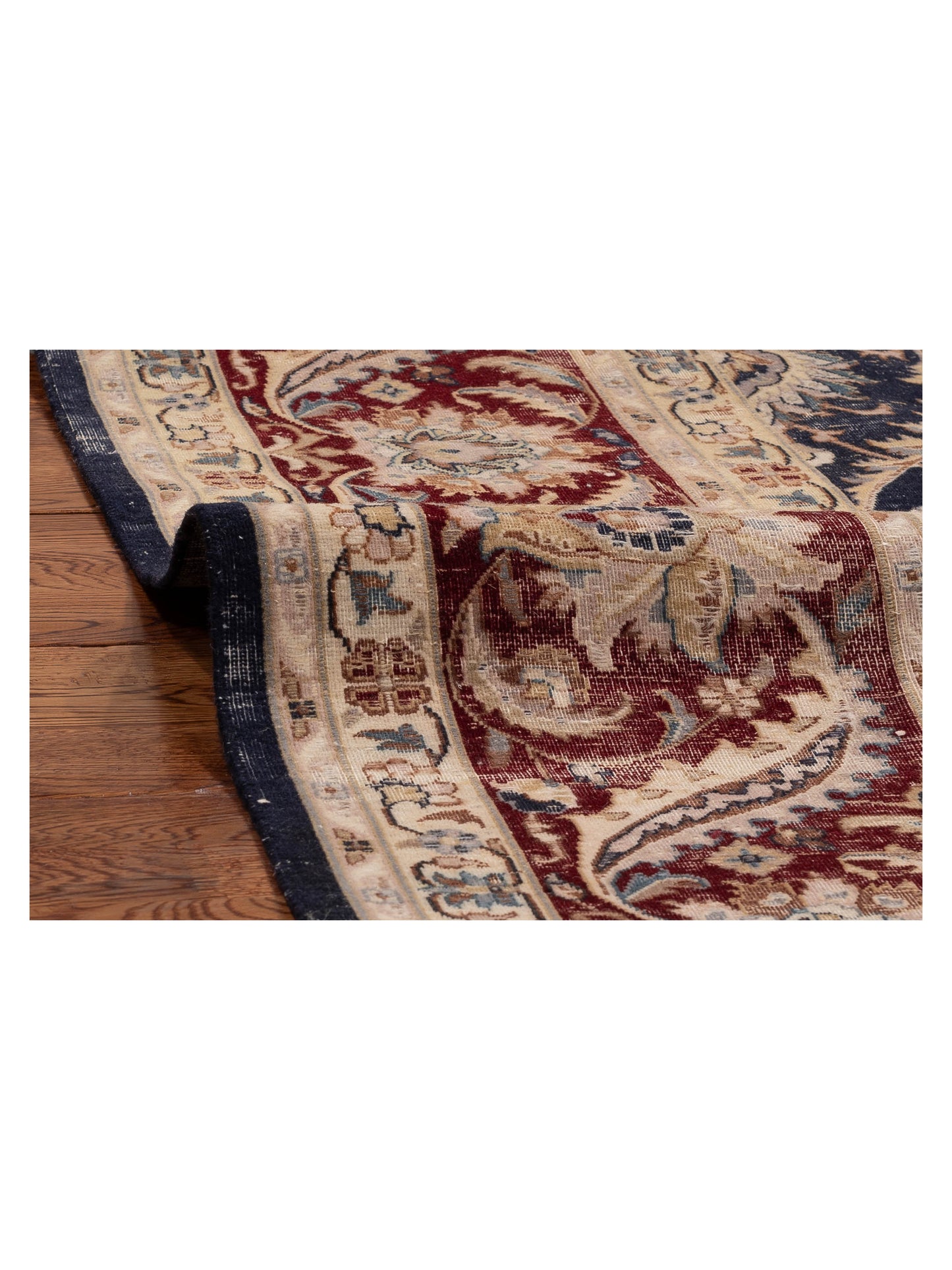 Jallira Charcoal Red 8x10.11 Hand Knotted Rug