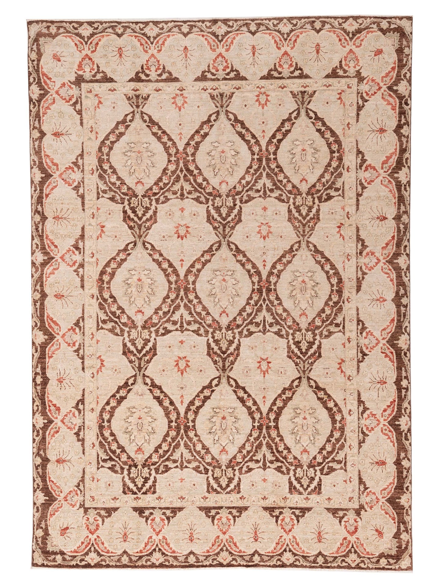 Pasha Sultan  Brown Beige Traditional