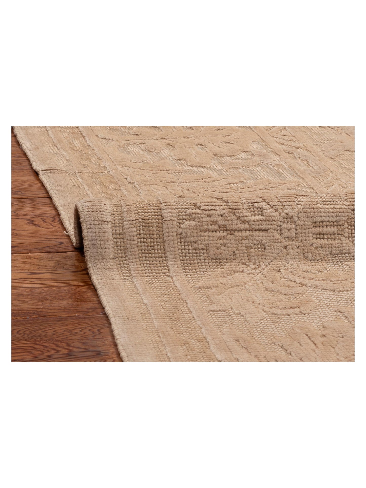 Vintage Beige Beige 9.9x14 Hand Knotted Rug