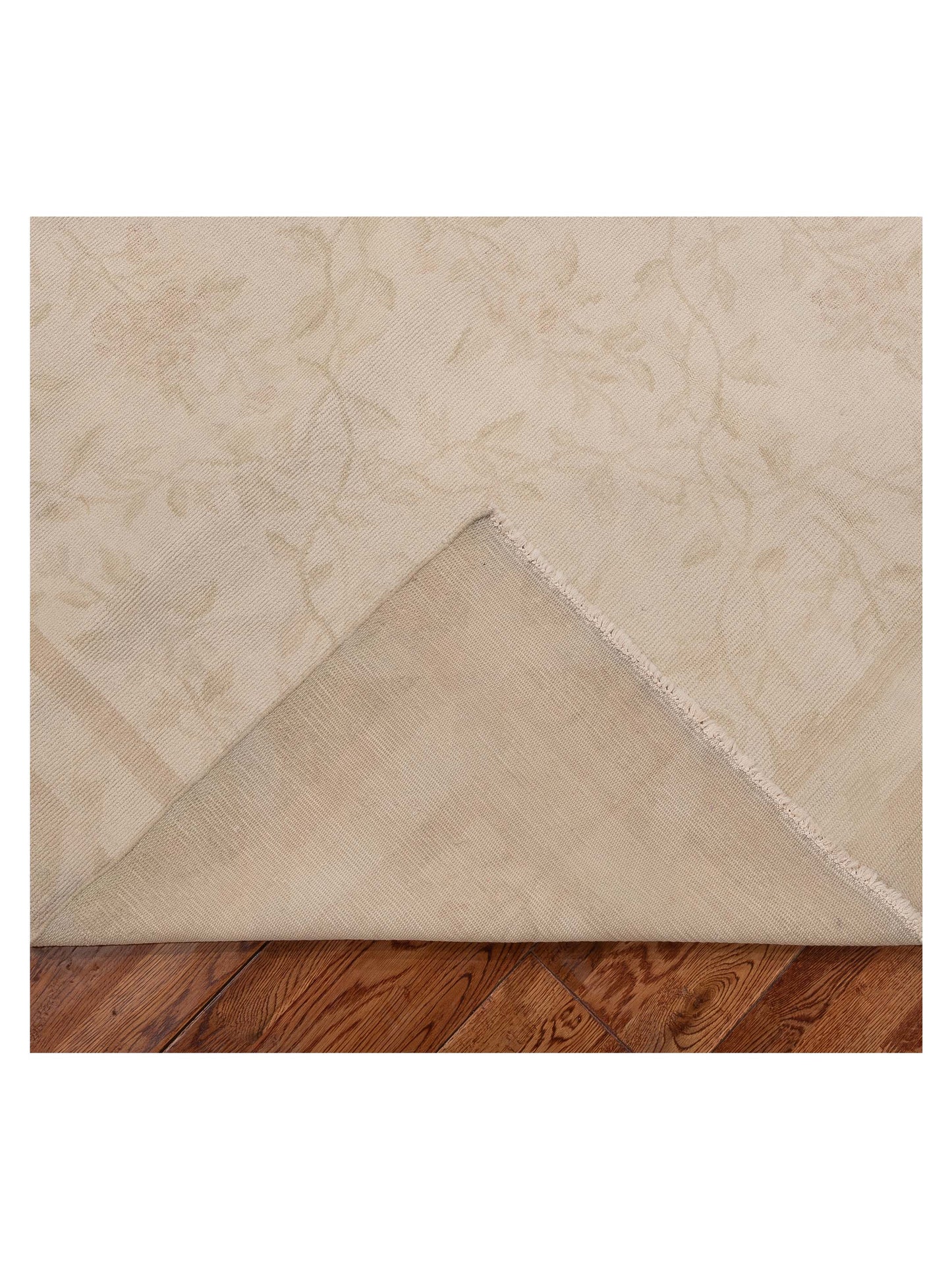 Vintage Beige Beige 9.9x12.11 Hand Knotted Rug