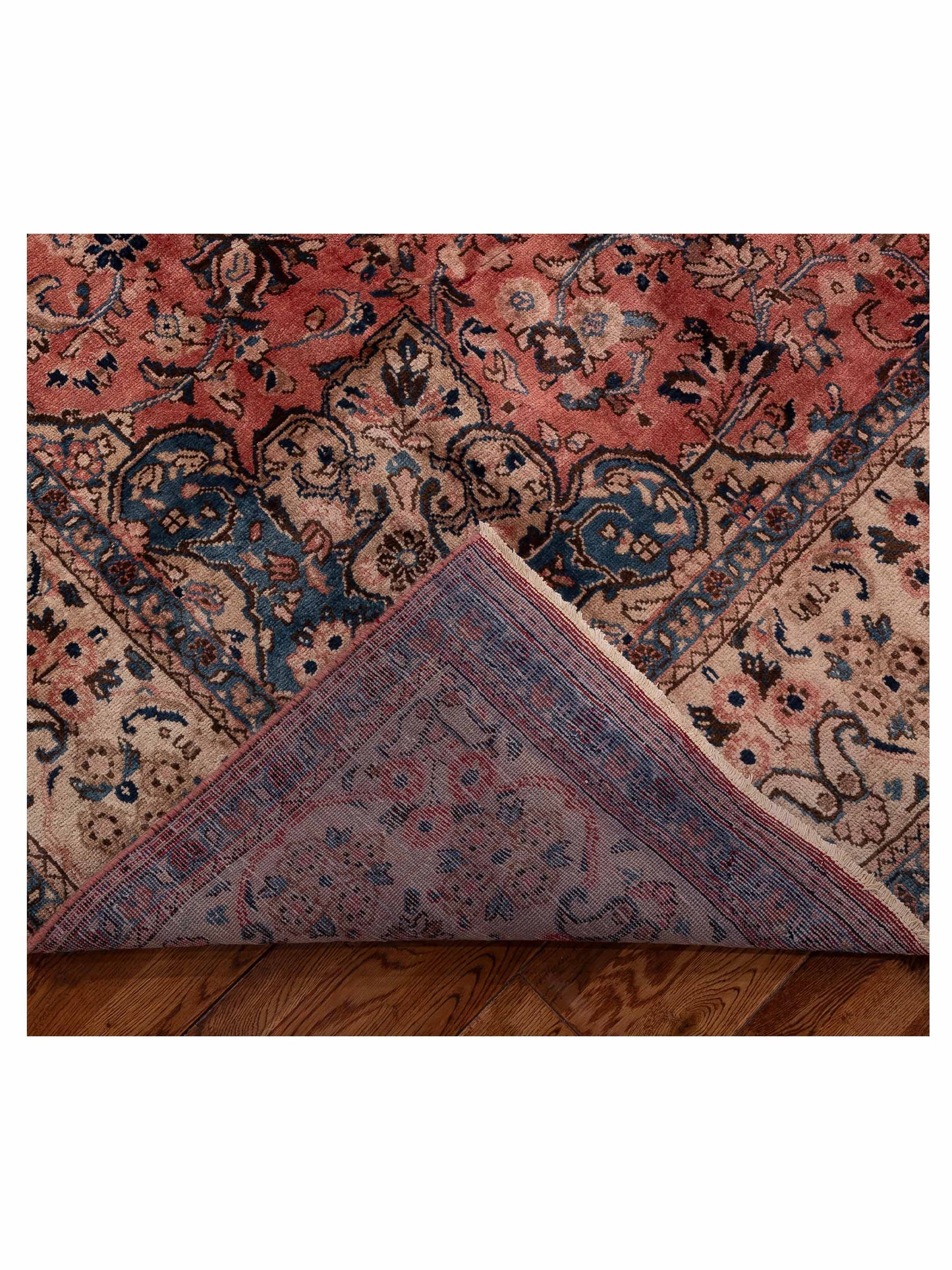 Antiqua Heirloom Rust Ivory 9.3x12.7 Hand Knotted Rug
