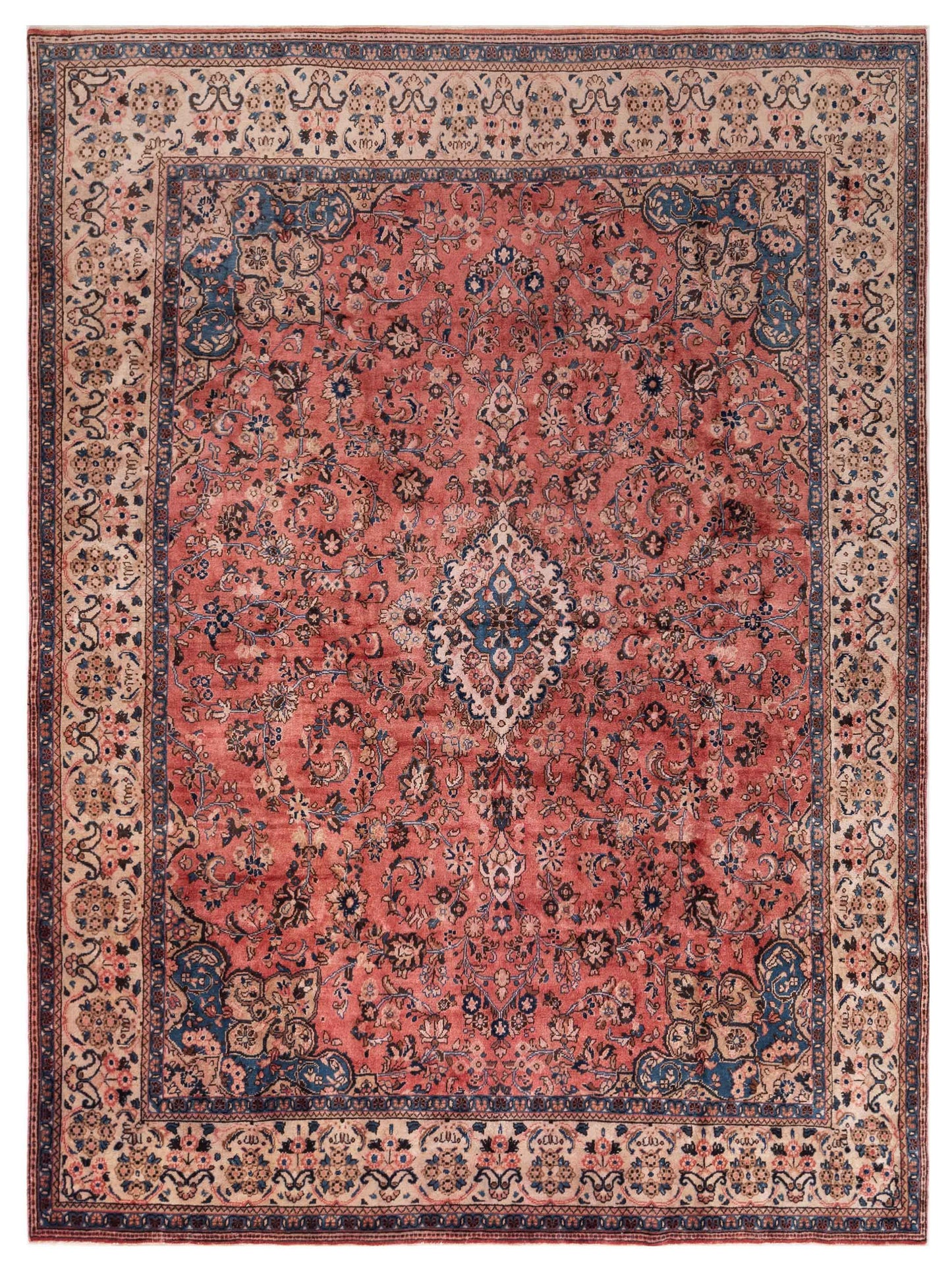 Pasha Antique Heirloom  Rust Ivory Traditional