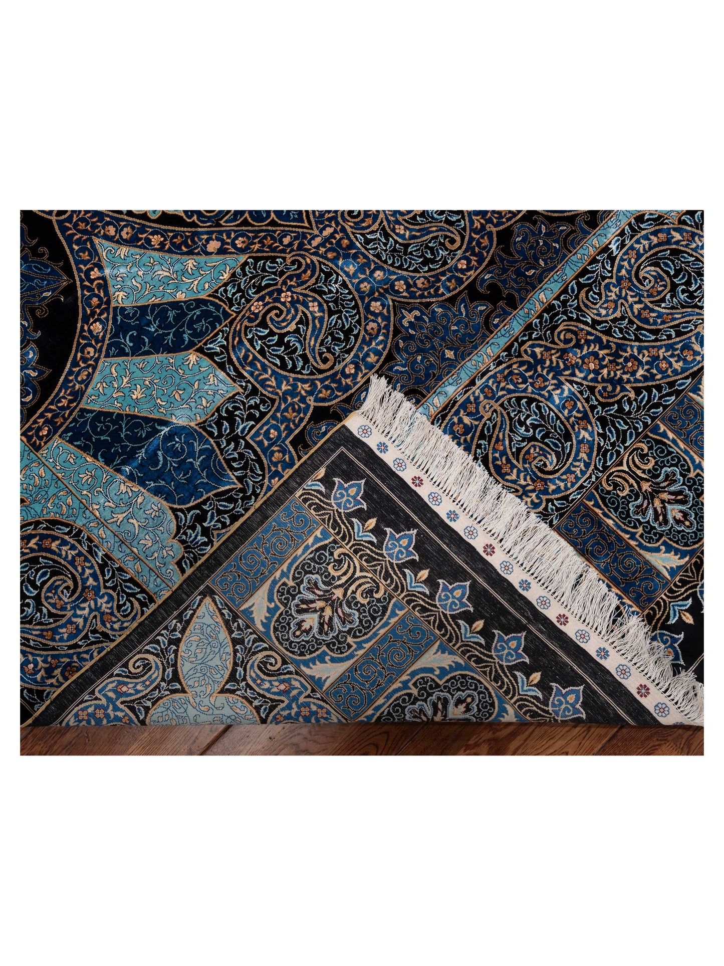 Serelis Blue Blue 9x12.3 Hand Knotted Rug