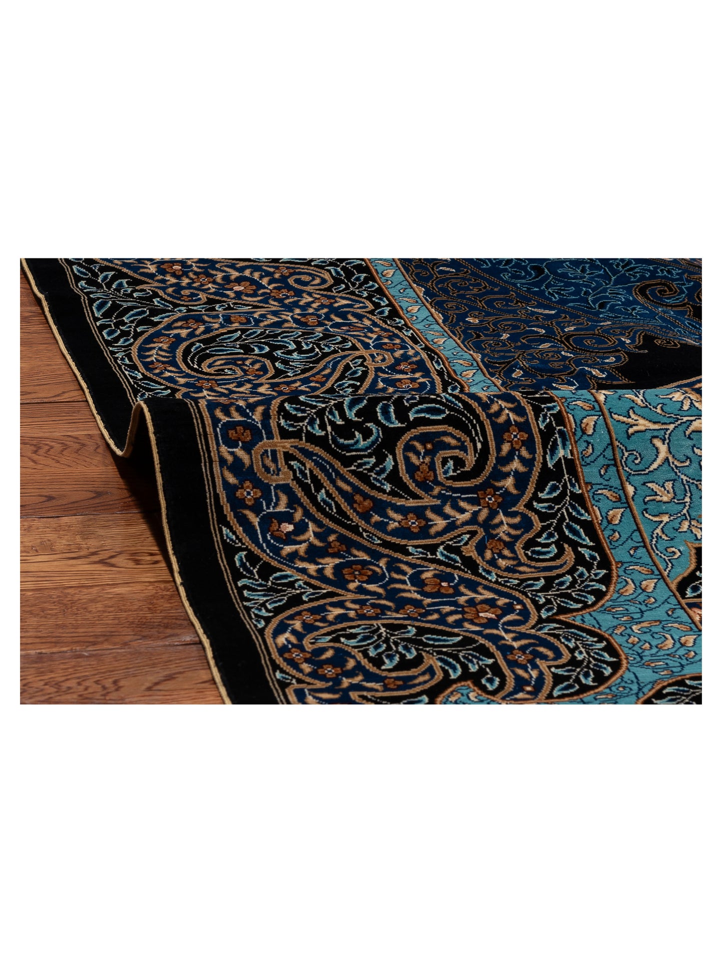 Serelis Blue Blue 9x12.3 Hand Knotted Rug