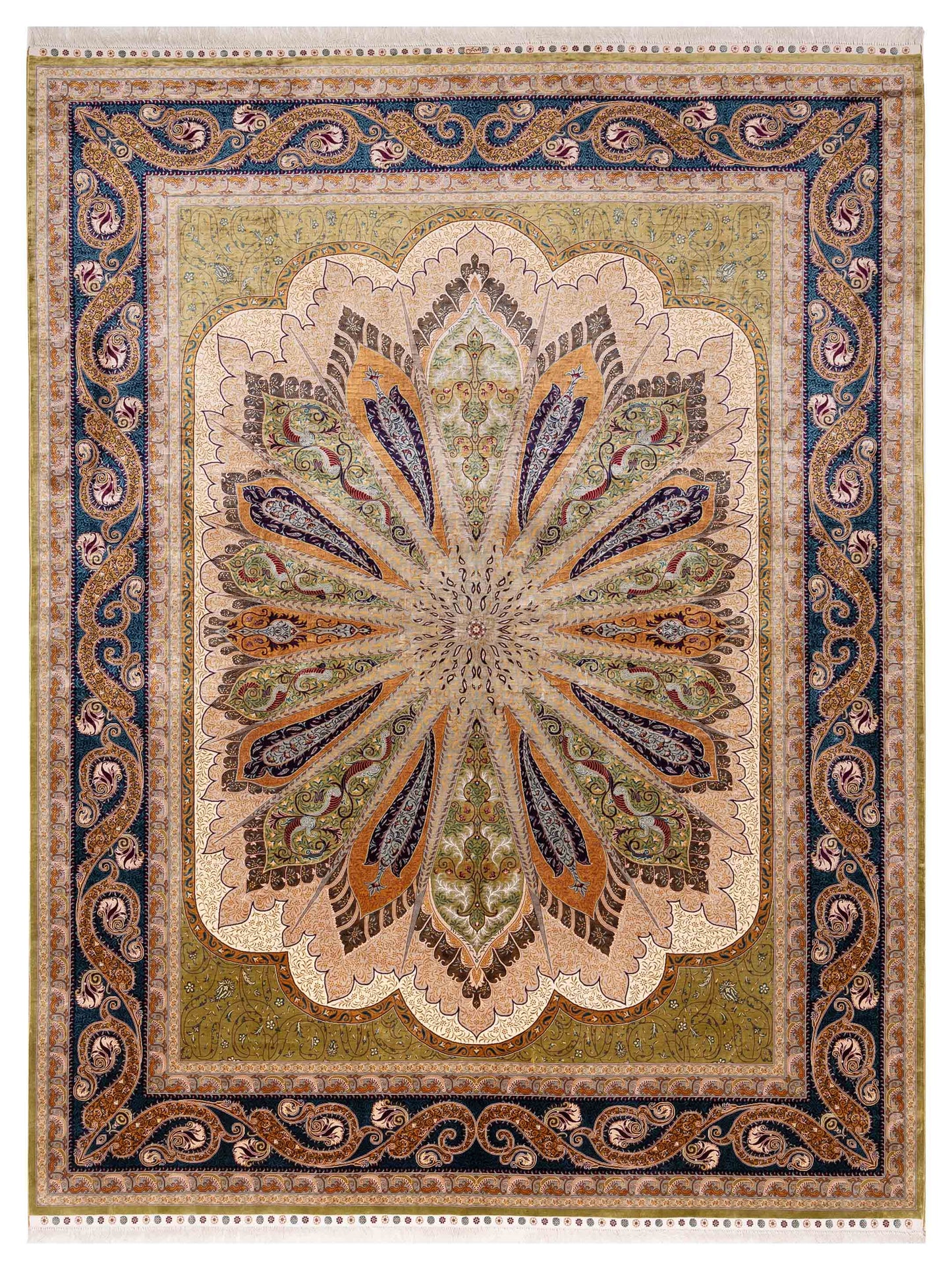 Pasha Elegance  Green Blue Traditional