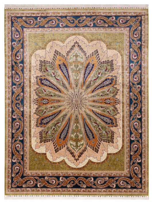 Pasha Elegance  Green Blue Traditional