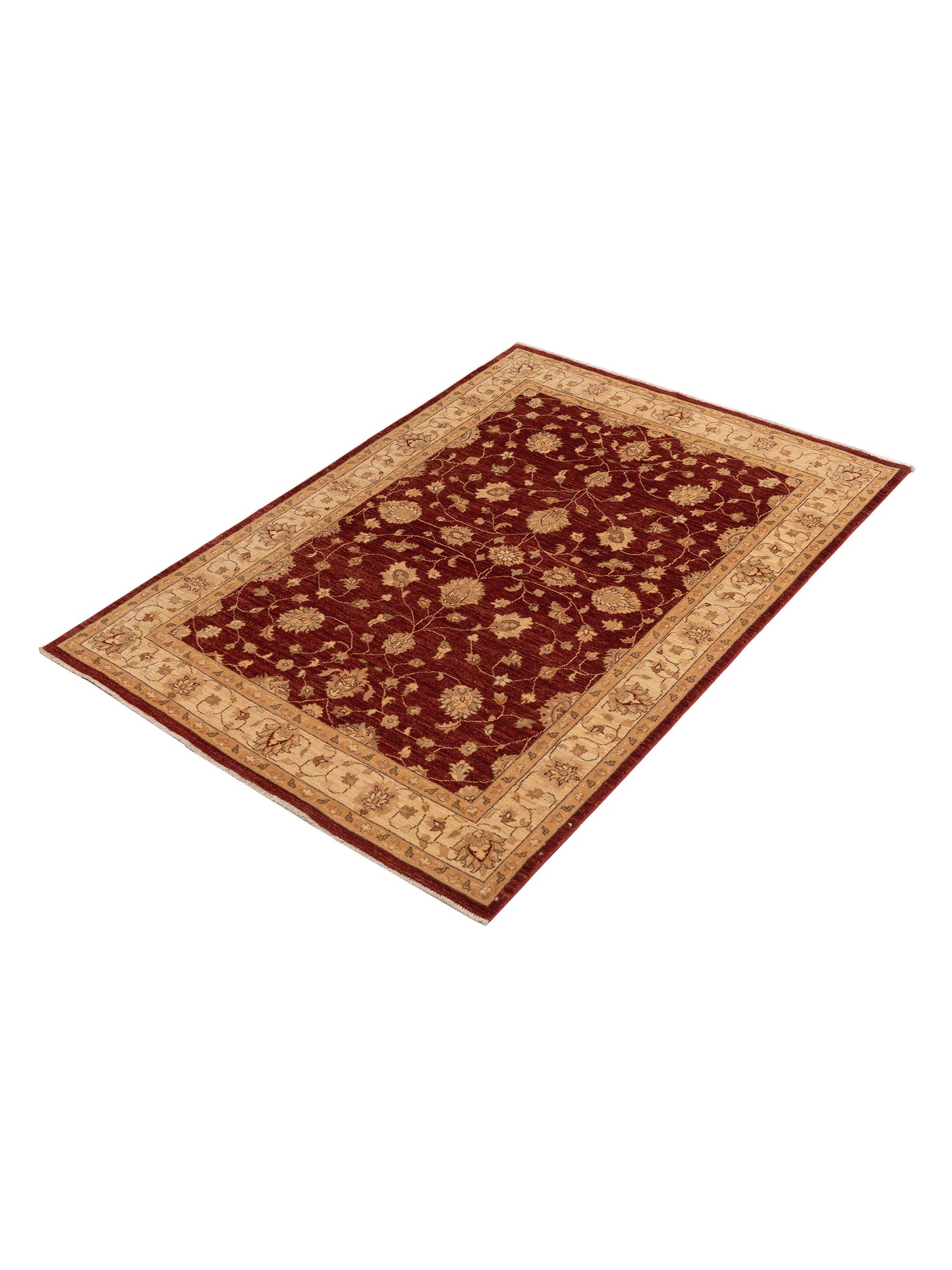 Oushak Rust Gold 3x13.5 Hand Knotted Rug
