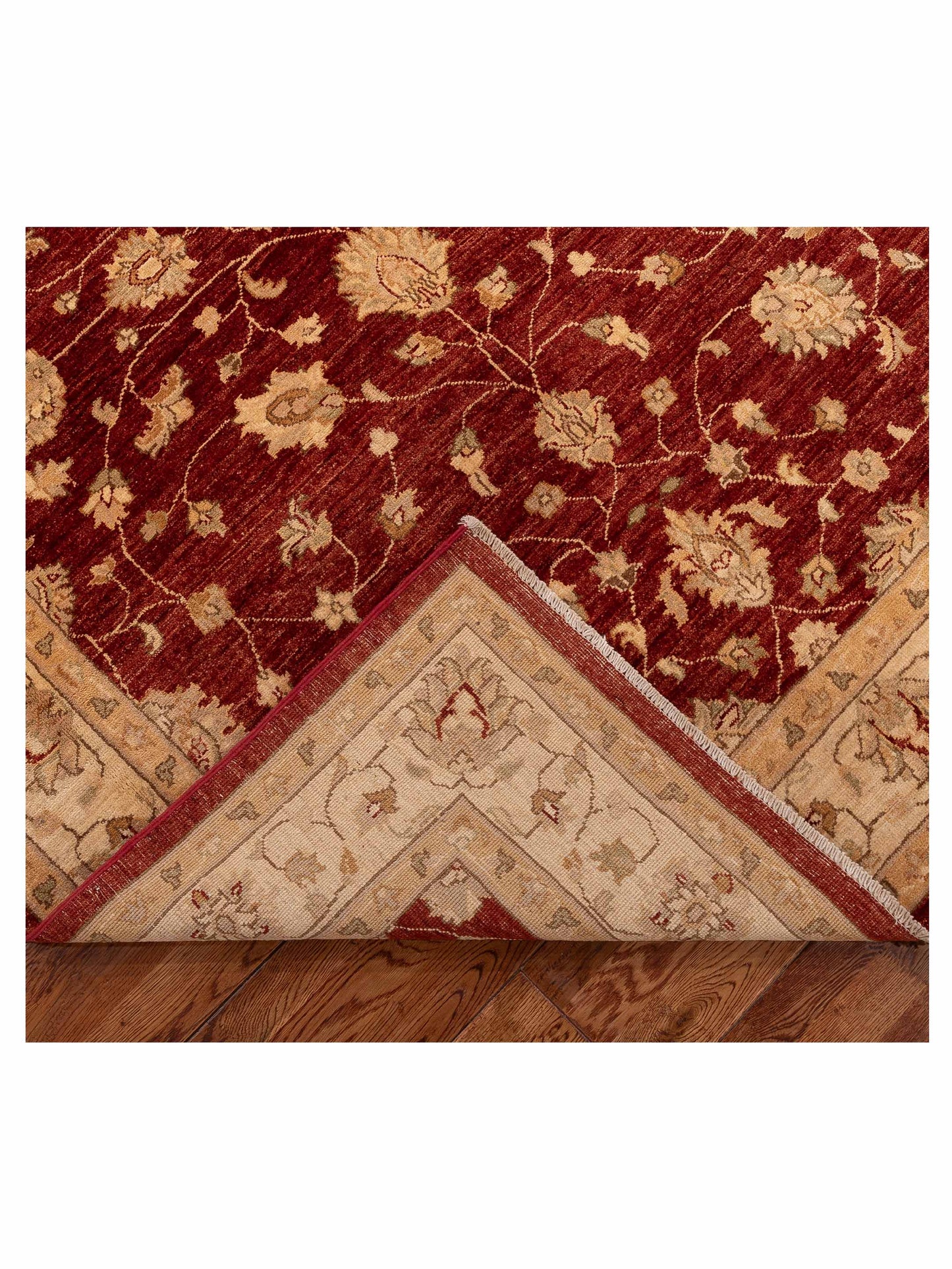 Oushak Rust Gold 3x13.5 Hand Knotted Rug
