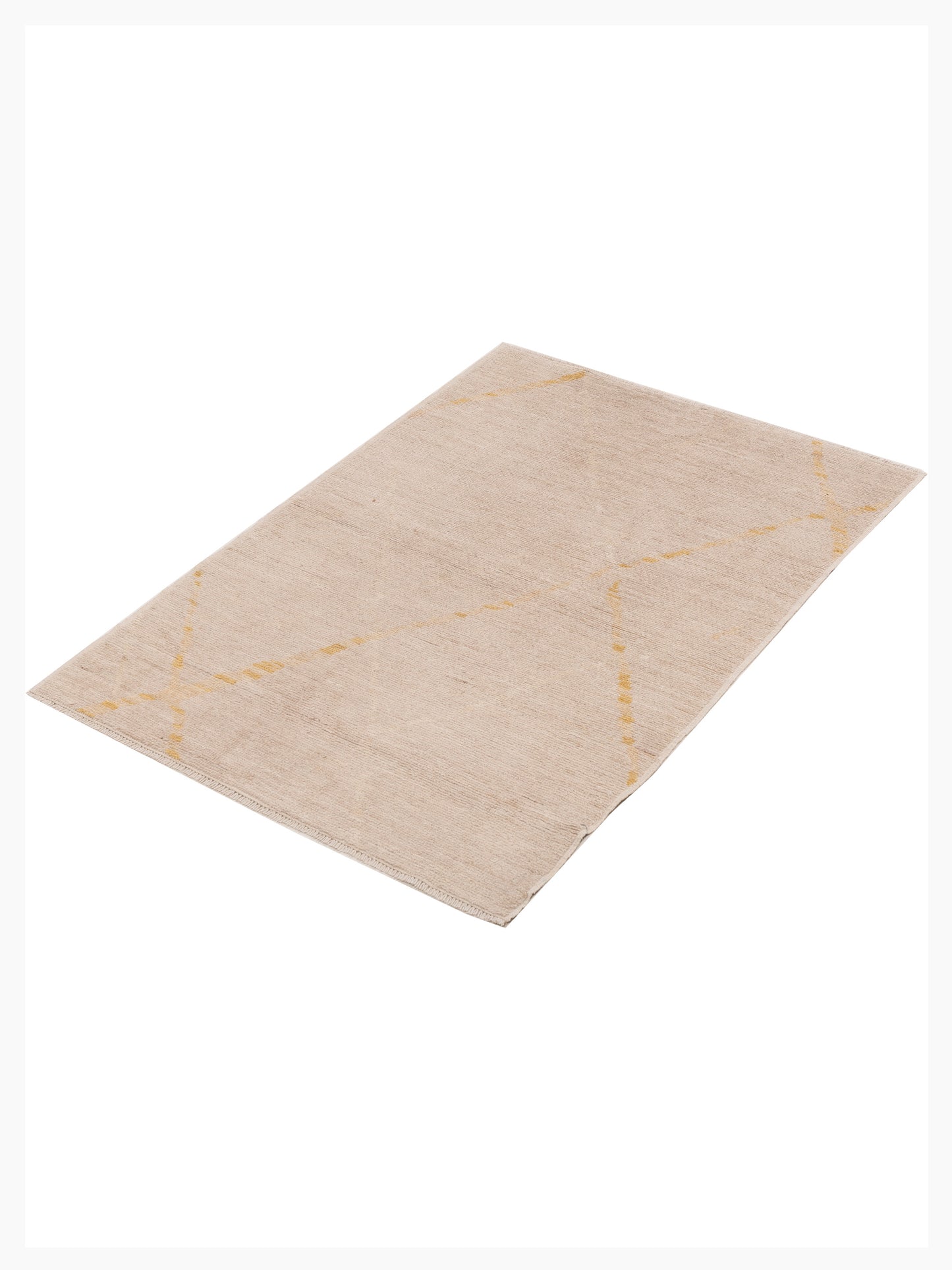 Oushak Beige 4.1x5.8 Hand Knotted Rug