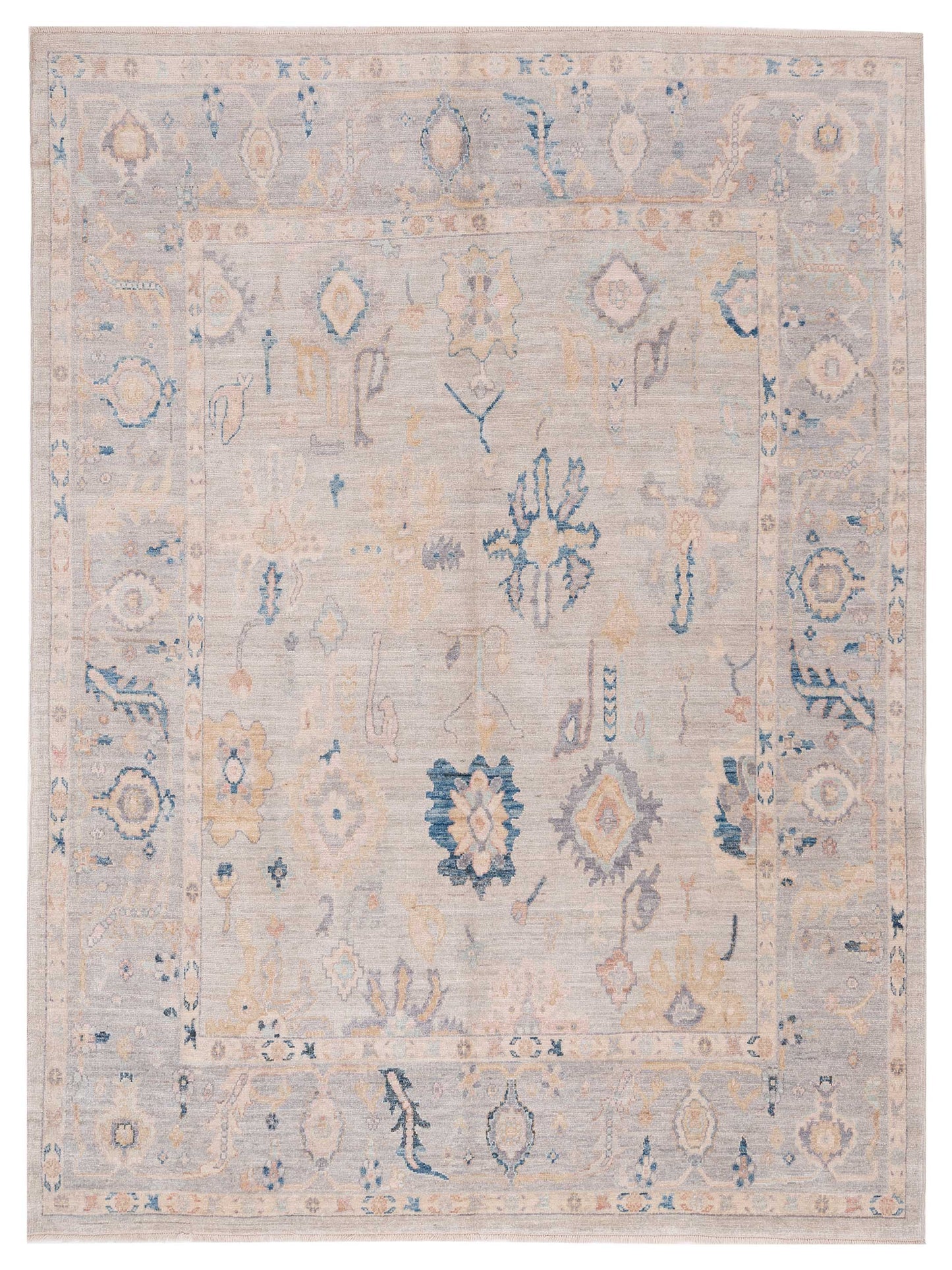 Pasha Anadol Oushak  Light Gray Light Gray Traditional