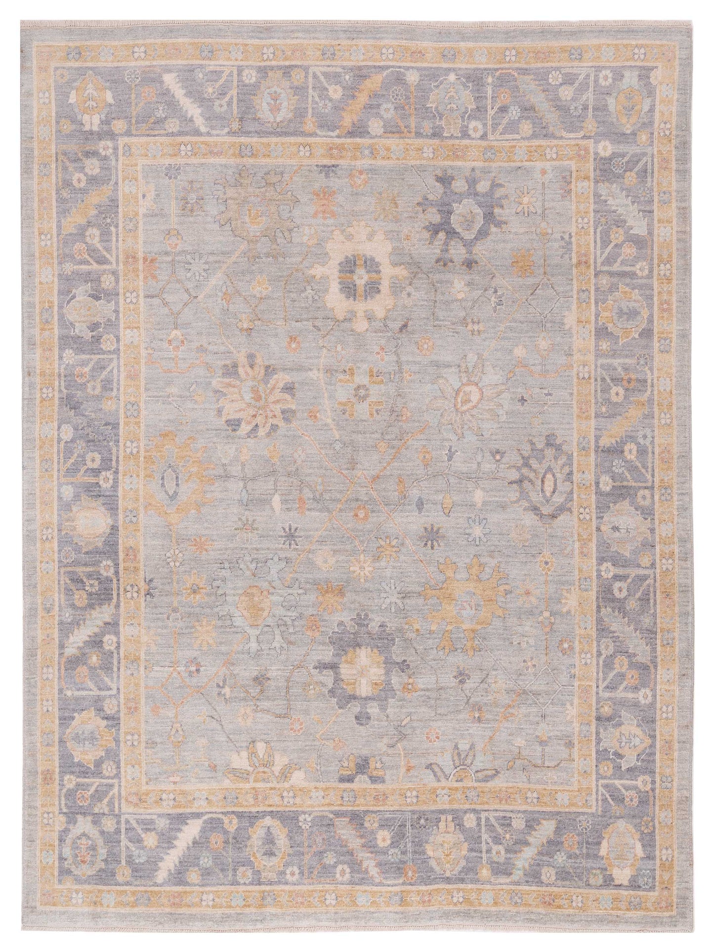 Pasha Anadol Oushak  Light Gray Gray Traditional