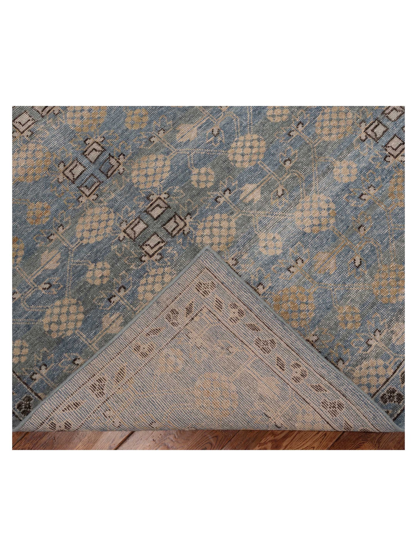 Toneva Beige Brown 9x12 Hand Knotted Rug