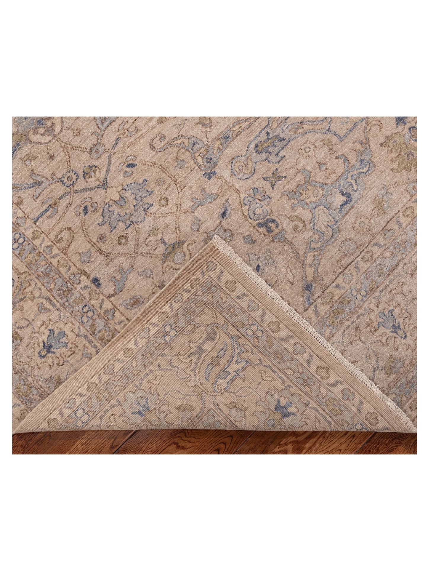 Sabira Beige Beige 8.3x9.11 Hand Knotted Rug