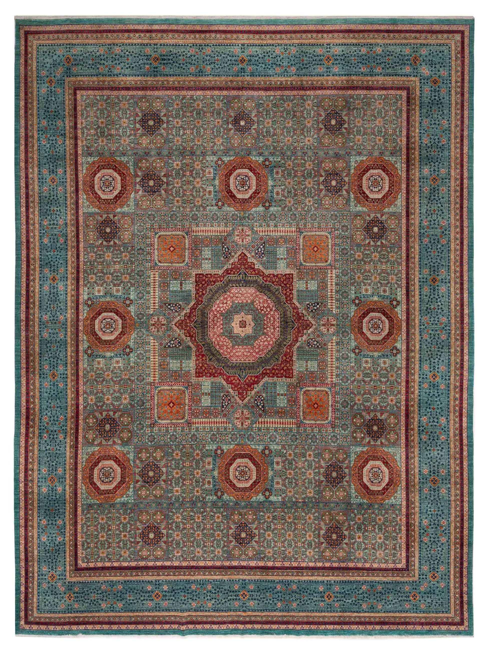 Nomad Super Mamluk  Green Blue Traditional