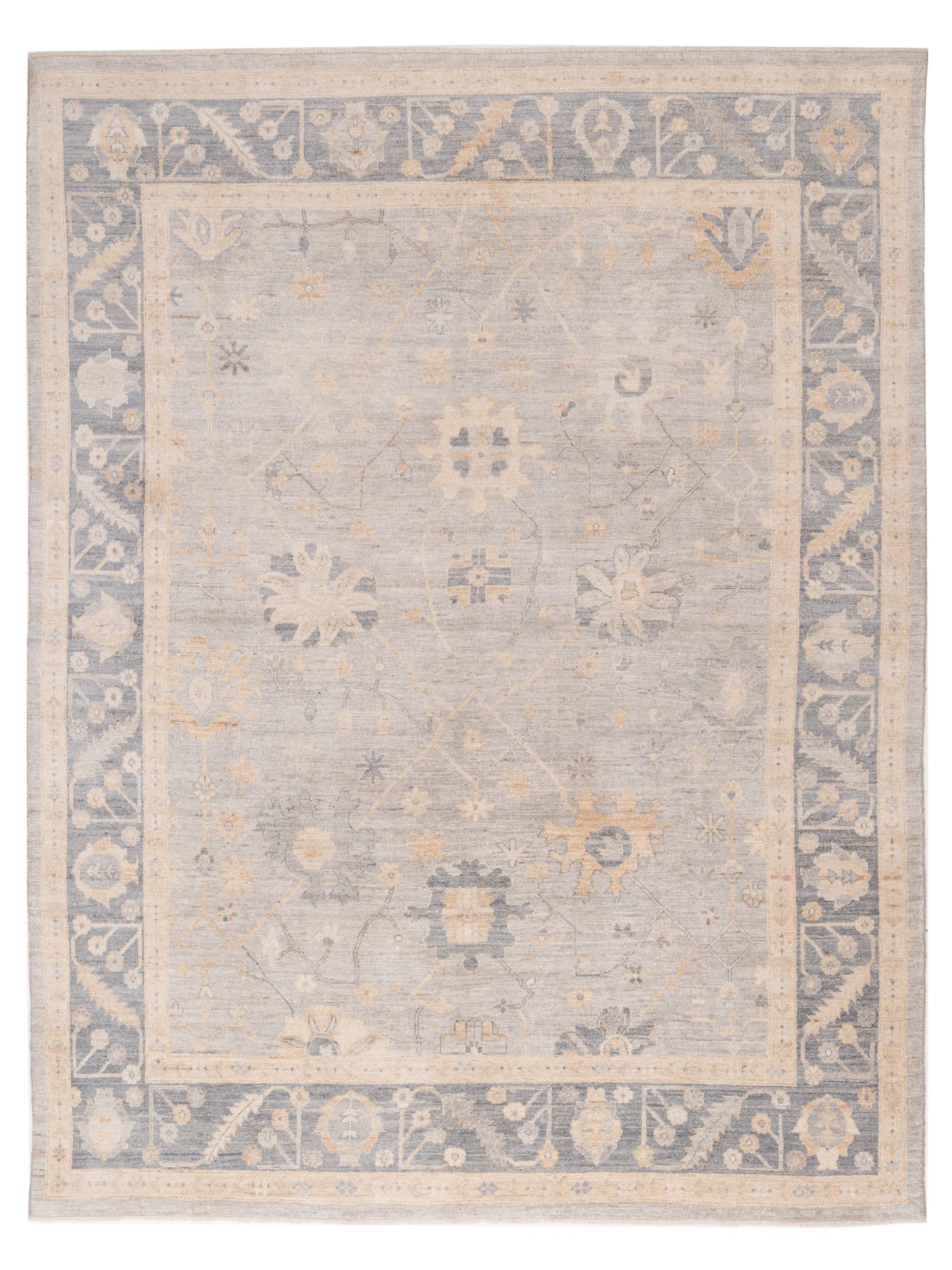 Pasha Anadol Oushak  Silver Gray Traditional