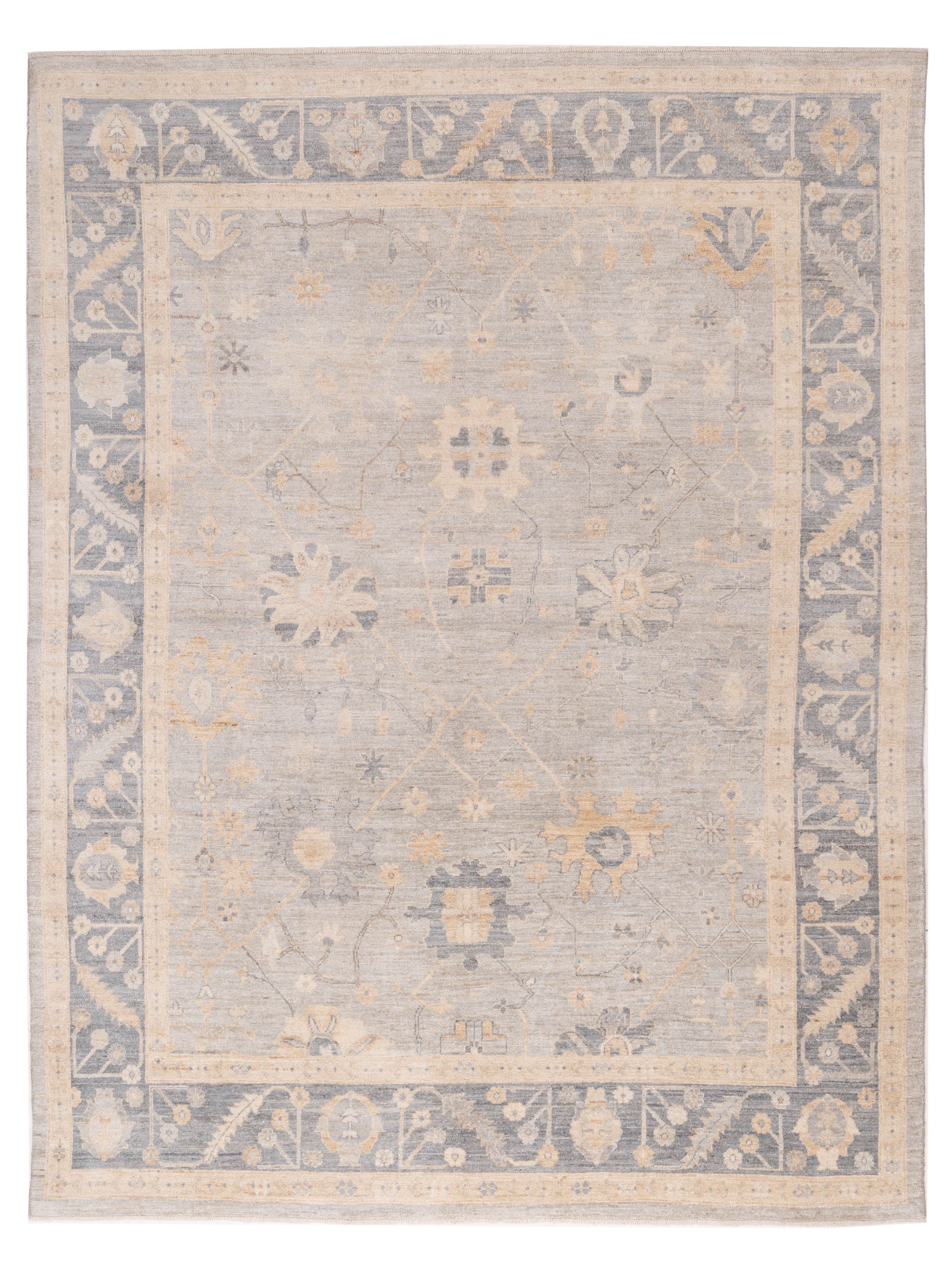 Pasha Anadol Oushak  Silver Gray Traditional