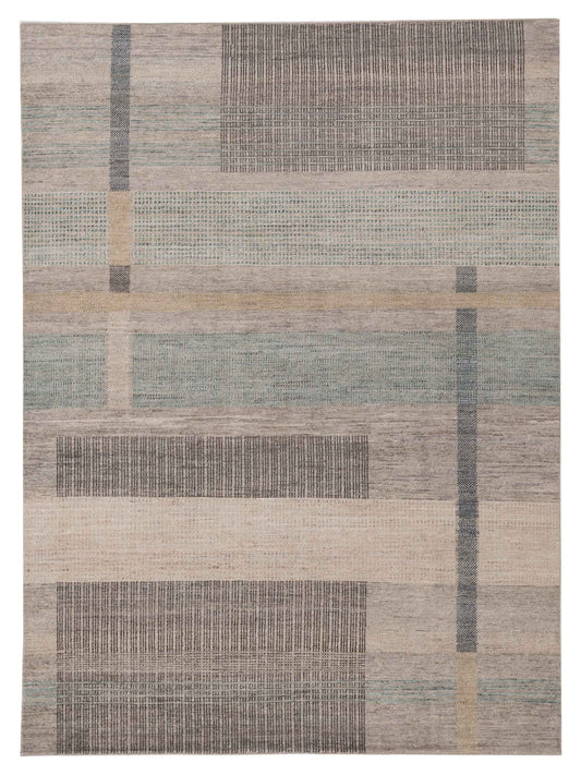 Rajpur Aurore  Taupe Green Contemporary