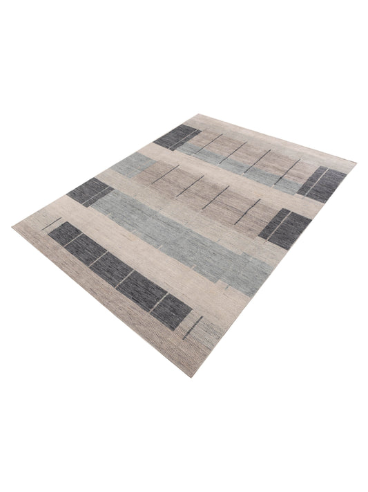 Tibarra Gray Blue 9x12.1 Hand Knotted Rug