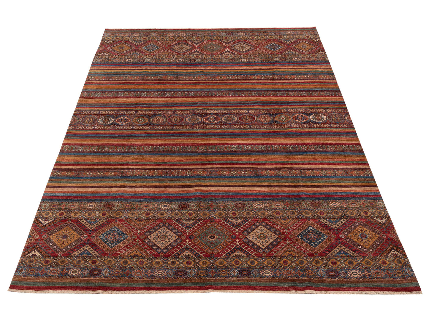 Khoraya Multi Multi 8.10x12.4 Hand Knotted Rug