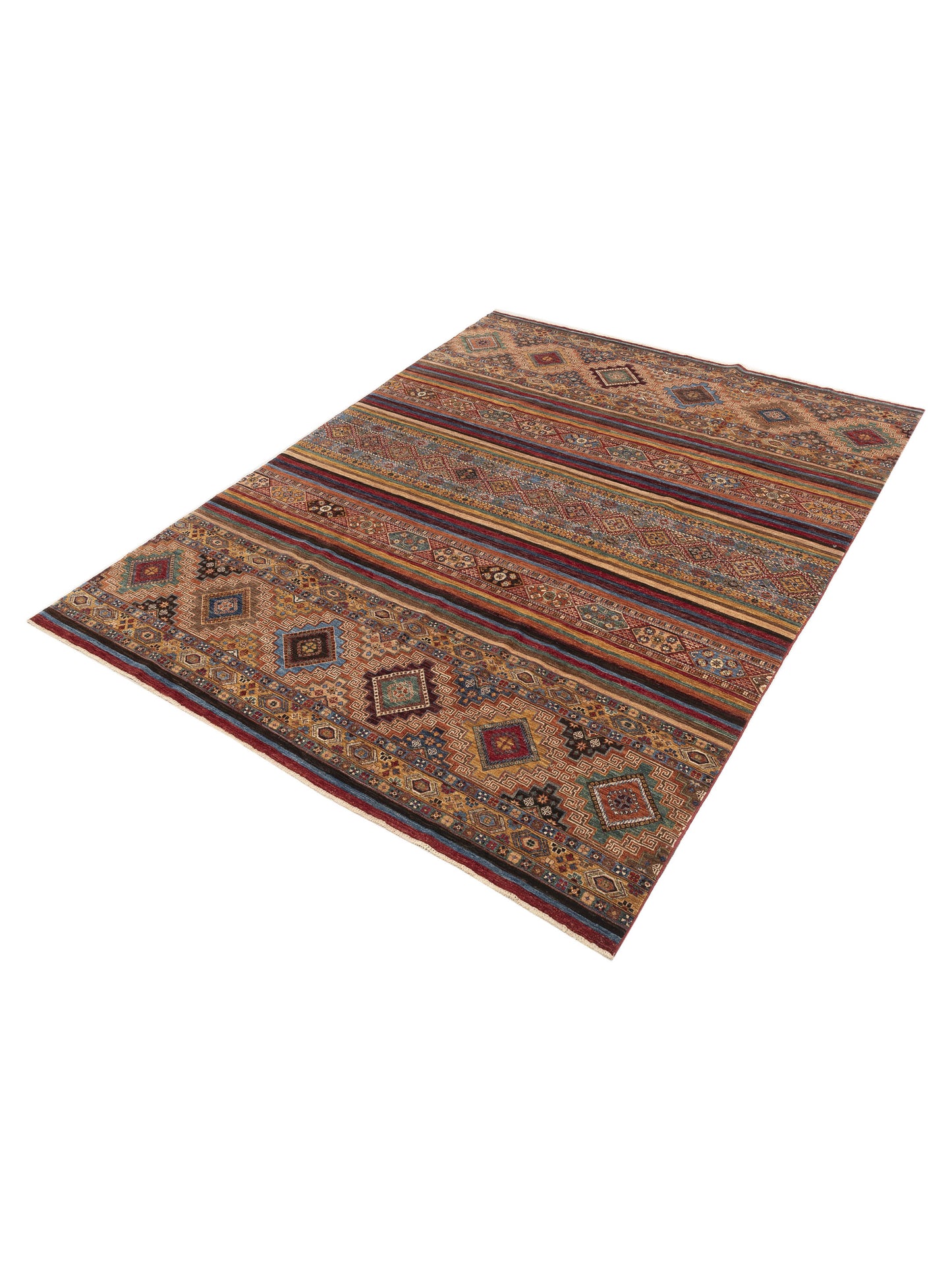 Khoraya Multi Multi 9.2x11.11 Hand Knotted Rug