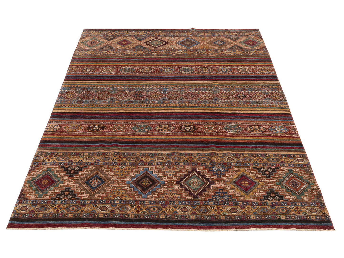 Khoraya Multi Multi 9.2x11.11 Hand Knotted Rug