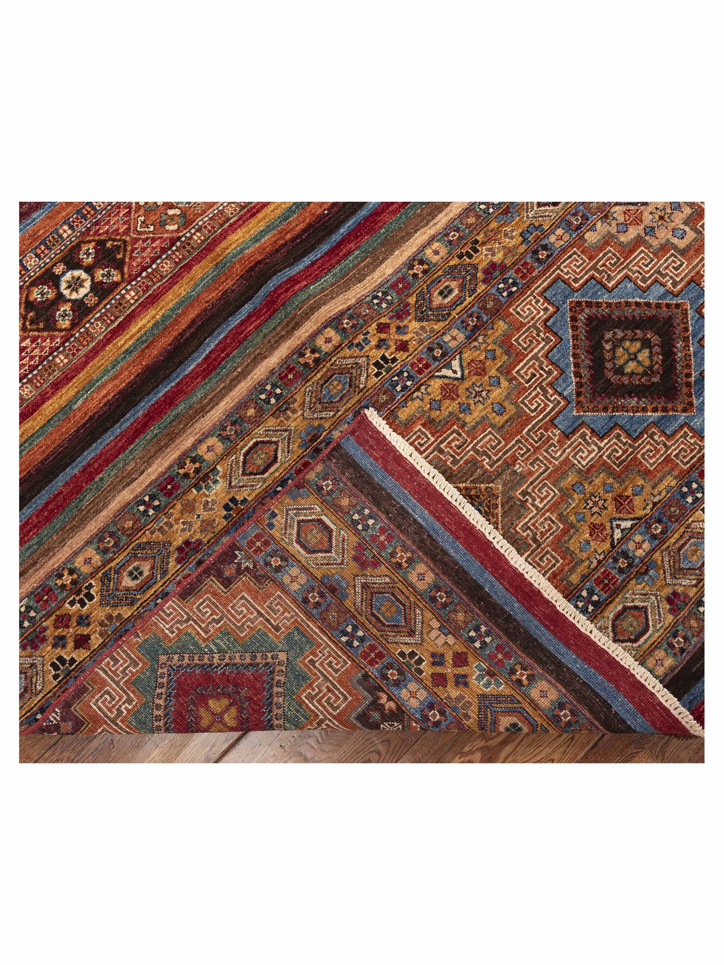 Khoraya Multi Multi 9.2x11.11 Hand Knotted Rug