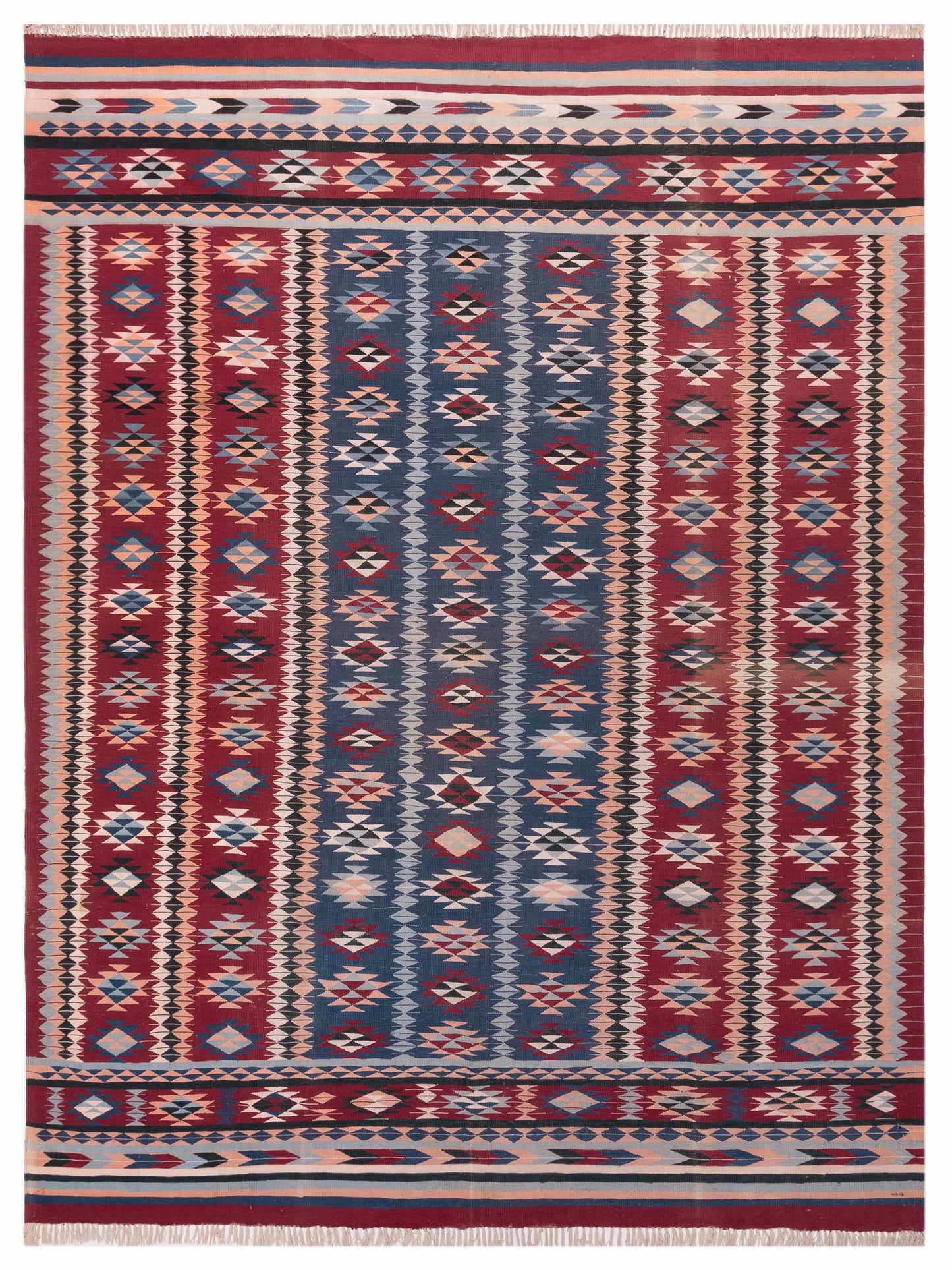 Nomad Old Afghan Dhurrie  Multi  Traditional