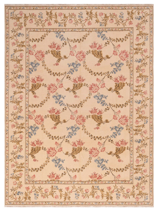 Petalyn Cream Cream 9.1x11.8 Hand Knotted Rug