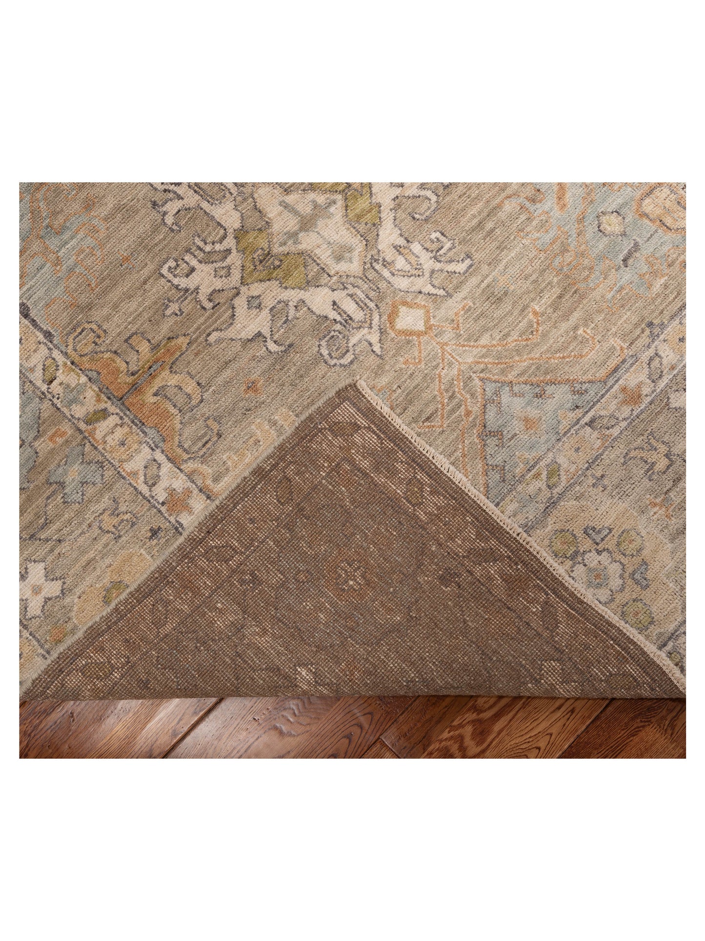 Oushara Light Gray Light Gray 8.3x10.3 Hand Knotted Rug