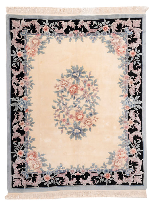 Pasha Magnolia  Ivory Black Traditional